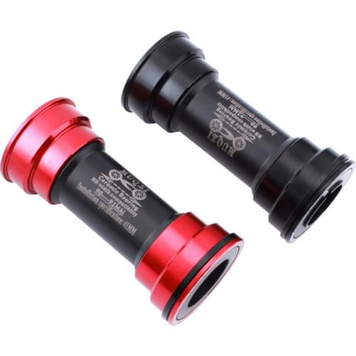 MUQZI BB90-92 Bottom Bracket Ceramic Bearing MTB Road Bike Press Fit Axis Waterproof Alloy Bottom Bracket 22 24mm Crankset Parts