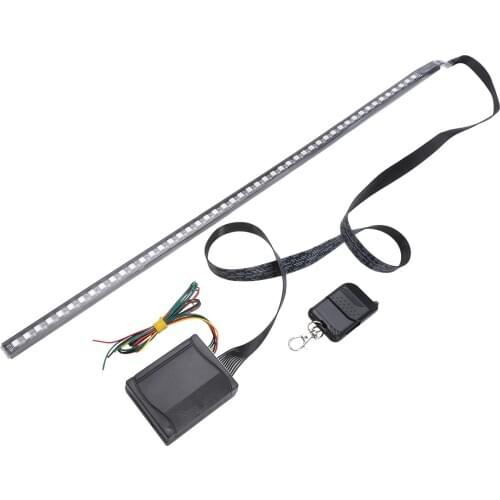 1set Car Knight Rider Light 56cm 48LED RGB Car Scanner Knight Rider Strobe Flash Light Strip + Wireless Remote Control
