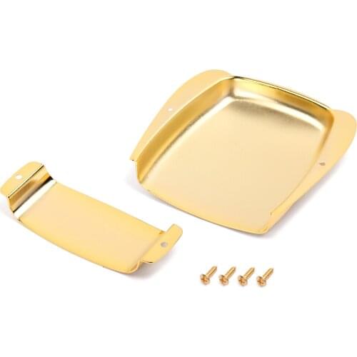 1 Set Metal Bass Bridge Protector Cover Screw Set DIY Musical Parts Gold