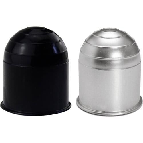 1 Pc 50MM ABS Trailer Accessories Black Trailer Ball Cover Tow Bar Ball Cover Cap Hitch Protection Car Styling Universal