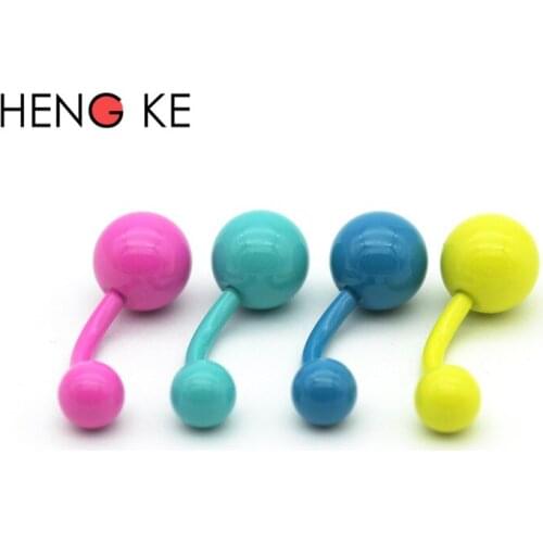 1PCS Candy Colors Belly Button Rings Piercing Belly Ring 316l Stainless Steel Jewelry Indian Jewelry for Women