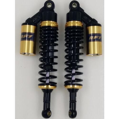 340mm 7mm spring rear air shock absorbers FOR cb400 99-11 vtec 92-98 sf xjr400 Dirt Bike Gokart Quad MOTORCYCLE black+gold