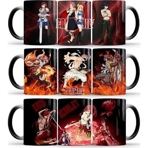 350ml Anime Fairy Tail Magic Coffee Mug Creative Cold and Hot Water Color Change Mug Ceramic Tea Milk Cup Best Gifts for Child