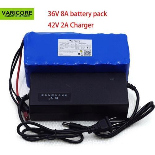 36V 8Ah 10S4P 500w 18650 Rechargeable battery pack ,modified Bicycles,electric vehicle 36V Protection with BMS+42V 2A Charger