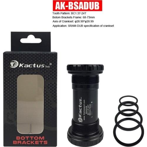 68-73mm BB Shell 28.99mm Axle Diameter BSADUB Cycle Bottom Brackets with Sealed Ceramic Bearings for SRAM-DUB Crankset