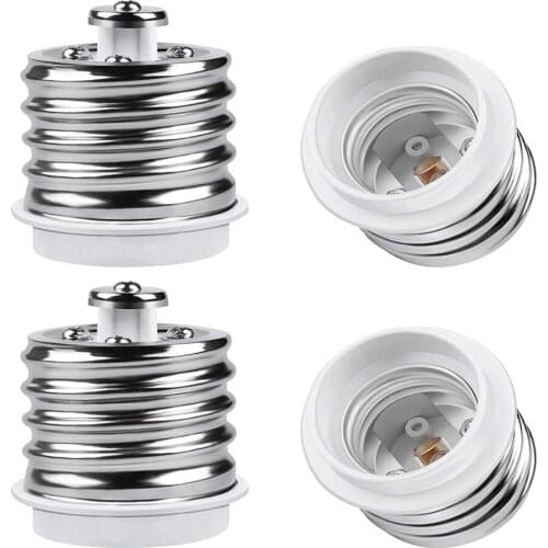 E39 to E26 Adapter, Mogul E39 to Standard E26 Screw Base Light Bulb Socket Reducer Converter, Maximum 200W and 165℃ Heat