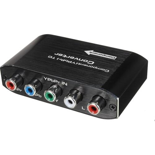 RGB RCA VGA to HDMI-compatible 1080P AV Component Box Converter Adapter for TV PC Monitor YPbPr to HDMI-compatible Connector