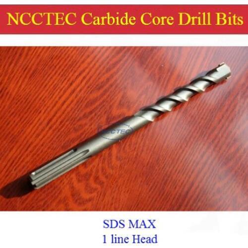 [SDS MAX] 25*350mm 1'' NCCTEC alloy wall core drill bits NCP25SM350 for bosch drill machine FREE shipping | tile coring pits