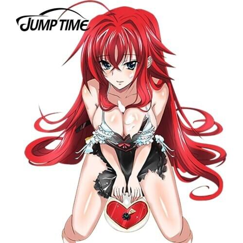 JumpTime 13cm x 10.8cm Beautiful Graphics Anime High School DxD Sexy Hot Girl Rias Gremory Vinyl Car Window Laptop Fridge Decal