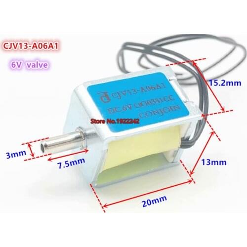Brand new 13*15.2*20mm 6V valve CJV13-A06A1 0.36W Normally open fast valve for mediacal equipment
