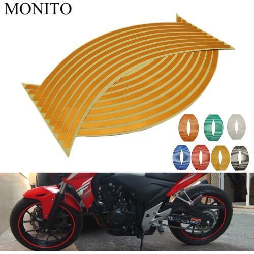Motorcycle Wheel Sticker 16"-18" Reflective Decals Rim Tape Strip For Suzuki GSXR GSX-R 600 750 1000 K1 K2 K3 K4 K5 K6 K7 K8 K9