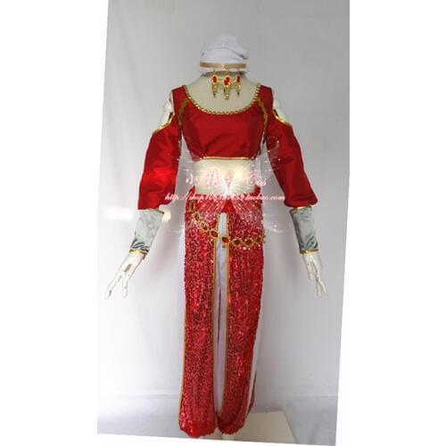 2016 Katarina Du Couteau Cosplay Costume the Sinister Blade Costume From LOL Sesert Storm Version