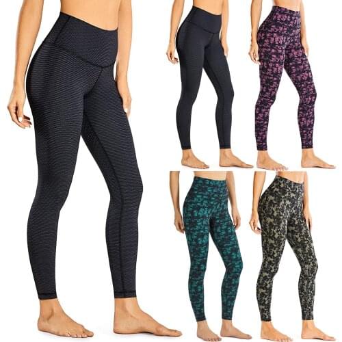 Sexy High Waist Hip-lifting Yoga Athletic Pants Sports Fitness Push Up Pocket Stretchy Leggings Women Workout Gym Tight Trousers