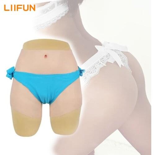 Liifun Silicone Realistic Vagina Panties Buttock Enhancement Underwear Hip Up for cosplay Crossdresser Gay Transgender Shemale