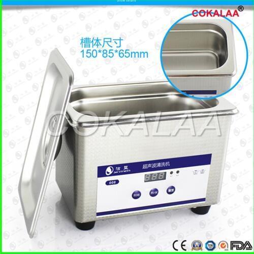 Dental Mini Laboratory Equipment 800 mL Digital Ultrasonic Jewelry Clean Bathroom Glass Cleaning Equipment