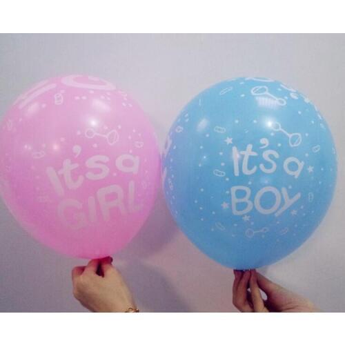 New Happy birthday decoration balloon clear Blue balloon Helium Balloons It is boy Baby 1st Birthday latex balloons