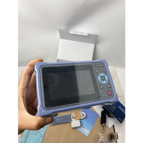 [100% New] Smart Mini OTDR Fiber Optic Reflectometer with 10 Functions 26dB VFL OPM OLS Event Map RJ45 Cable Tester otdr