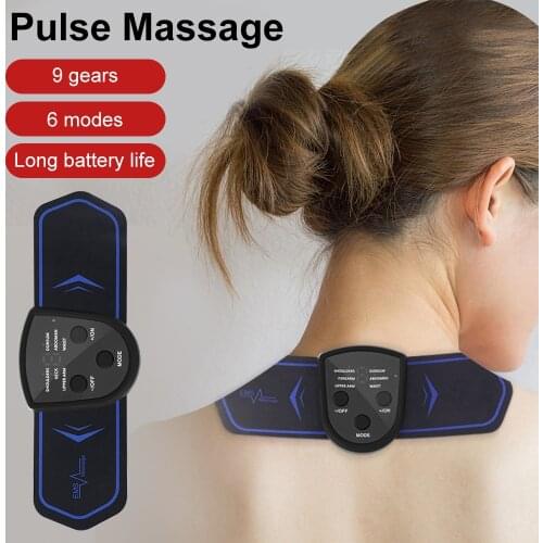 USBRechargeable Electric Neck Massager Cervical Massage Patch Muscle Relief Pain Relaxation Shoulder Neck Massage Muscle sticker