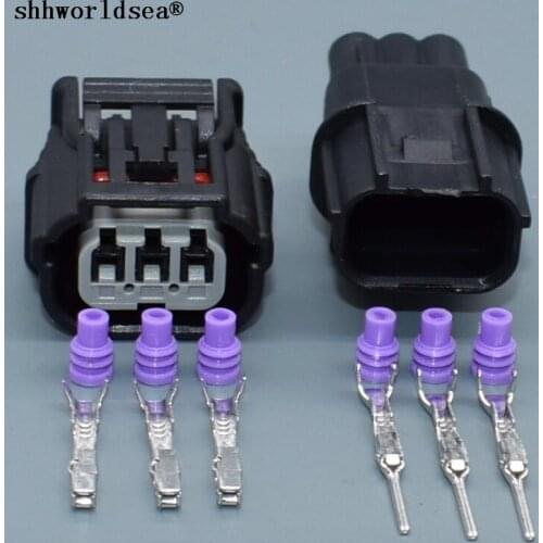 Worldgolden 3 Pin 1.2mm 6189-7037 6188-4775 Female Male Automotive Electrical Ignition Coil Socket Auto Car Light Plug For Honda