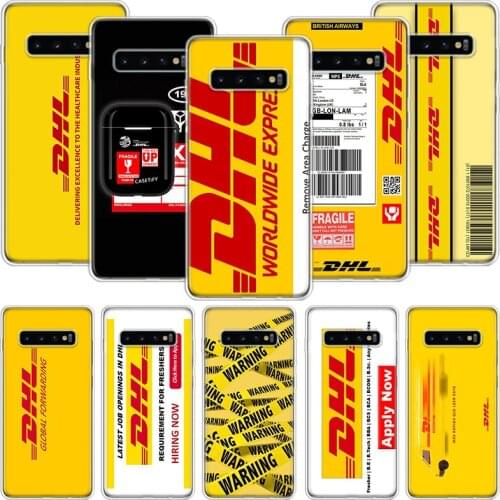 DHL Express Pattern Funny Phone Case For Samsung Galaxy S10 S20 S21 S9 S8 S7 Note 10 20 9 8 FE J4 J6 Ultra Plus Lite Pro + Edge