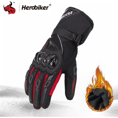 Winter Motorcycle Gloves Windproof Waterproof Guantes Moto Men Motorbike Riding Gloves Touch Screen Moto Motocross Gloves