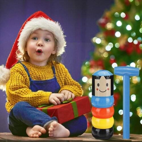 1set Funny Close Up Street Stage Magic Trick Comedy Magia Immortal Man Magic Fun Daruma Props Wooden Accessory Magic Toy To L9Z5