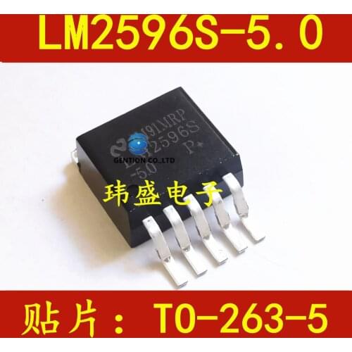 10PCS LM2596S-5.0 LM2596-5.0 TO-263-5 voltage step-down transformer in stock 100% new and original