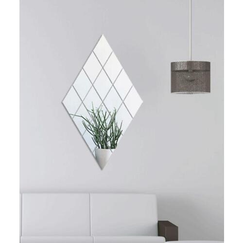 10pcs Rectangle PET Mirror Wall Sticker Self-adhesive Beautify Mirror Stickers DIY Home Bathroom Mirror Wall Decal Decor Crafts