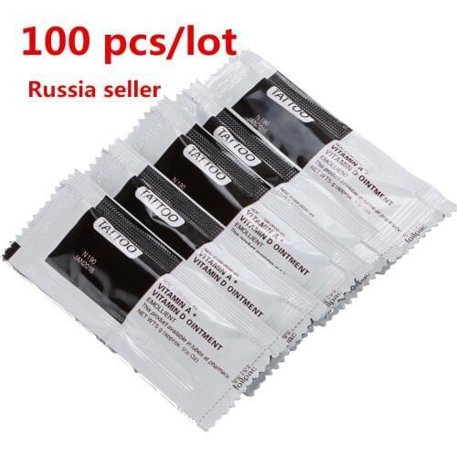 100Pcs/lot Tattoo Vitamin Ointment A&D Anti Scar Tattoo Aftercare Cream For Tattoo&body Art Permanent Makeup Tattoo Supplies