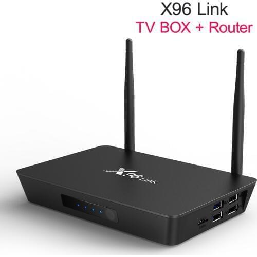 20PCS/LOT X96 link Tv-Box X96Link Android 100M with SIFLOWER Sf16a18/Router-function/2--100m Lan-Port 2GB
