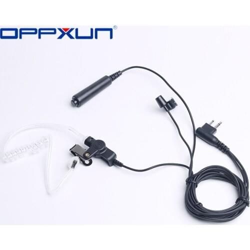 2Pin Headset Acoustic Air Tube Earpiece Earphone PTT for Motorola Walkie Talkie Radios GP88 300 2000 CT150 P040 PRO1150 XTN500