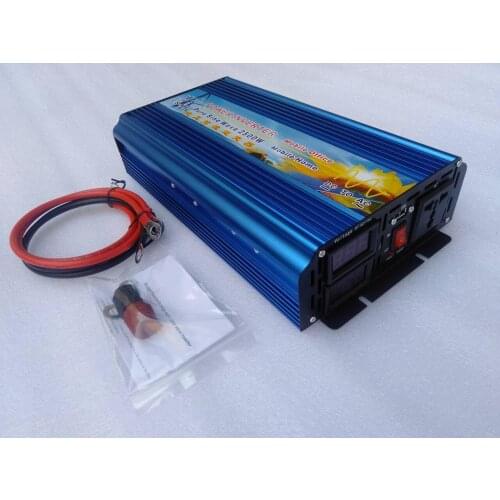 Solar Inverter Pure Sine Wave 2500W Off grid Inversor Voltage Converter digital display