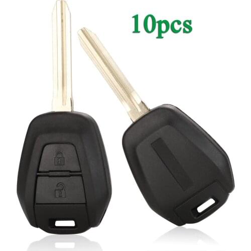 Bilchave 10pcs/Lot For Isuzu D-Max FOB 2Buttons Ignition Remote Car Key Shell Case Caver With TOY43 Blade Replacement
