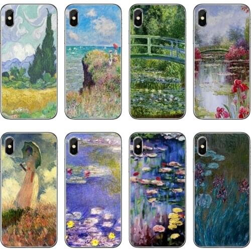 Claude monet Garden Lotus Bridge Phone Case For Samsung Galaxy M30 J8 J7 J5 Pro J6 J4 Prime A6 A8 A9 Plus J3 2018 2017