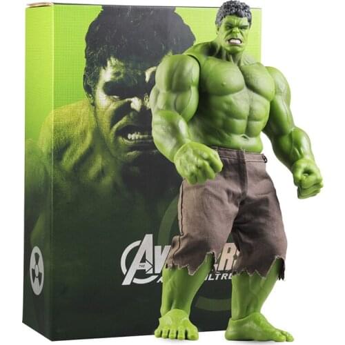 Disney Avengers Hulk 42cm Anime Action Figure Model Doll Decoration Pvc Collection Movability Figurine Toys For Childrens Gift