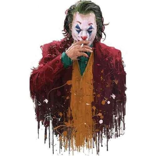 Personality The Joker Paint Funny Car Stickers Vinyl Car Wrap DIY Motorcycle Stickers Fashion Bumper Decoration Apply Car Window