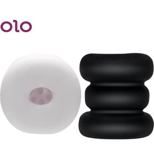 OLO Fake Pussy Vaginal Male Delay Ejaculation Glans Trainer Artificial Vagina Male Masturbator Cup TPE Sex Toys for Man