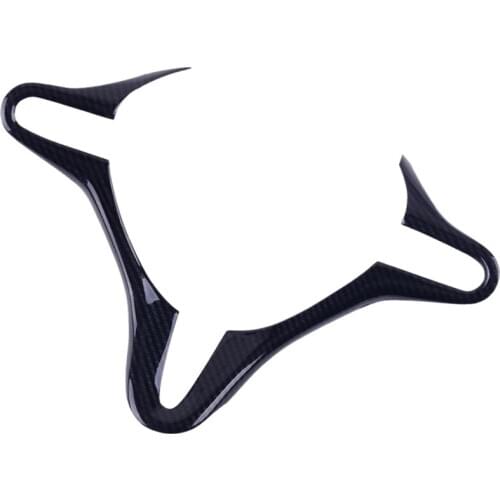 Car Carbon Fiber Style Inner Steering Wheel Cover Trim Frame Fit for Honda FIT 2008 2009 2010 2011 2012 2013