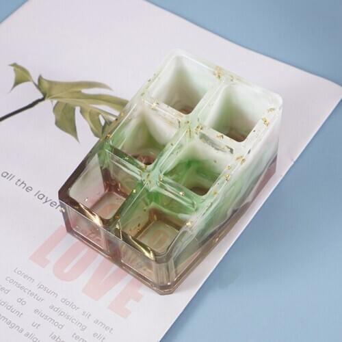 Lipstick Storage Box Silicone Mold For Jewelry Making Cut Mold DIY Crystal Epoxy UV Gift