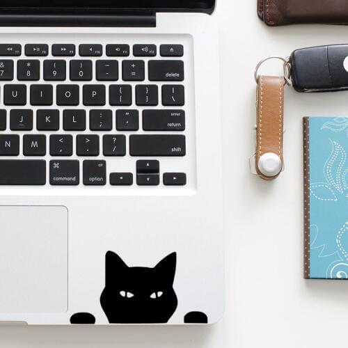 Cute Climbing Cat Decal Laptop Trackpad Sticker for Macbook Pro Air Retina 11 12 13 15 inch Mac HP Dell Notebook Touchpad Skin