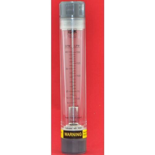 LZM-25G Pipeline water/air acrylic rotameter industy flow meter[5-40GPM/20-150LPM] Female 1"BSP or NPT