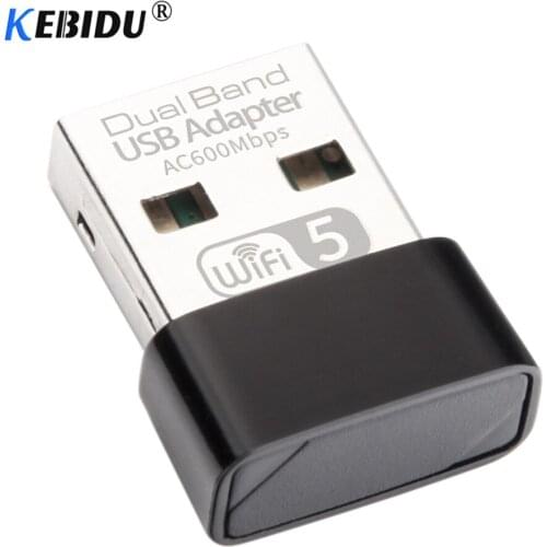Mini USB WiFi Adapter 2.4GHz 5GHz 433Mbps WiFi Antenna Dual Band 802.11b/n/g/ac Wireless Computer Network Card Receiver