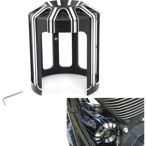Motorcycle part black aluminum alloy motor Oil filter trim cover Fits for over any filter all For Harley models