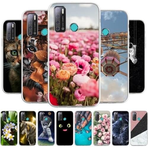 Cartoon Case For Tecno Pouvoir 4 Phone bags Soft Cover For Tecno Pouvoir 4 Pro TPU Coque Capa Animal Painted Fundas Bumper