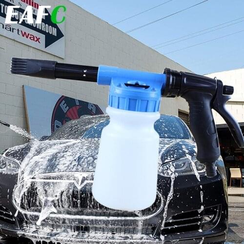 1L Car Washer Jet Adjustable Foam Nozzle Car Washing Foam Gun For Car Washer Water Gun Cleaning Tools Cleaning Foamer Pot Lance