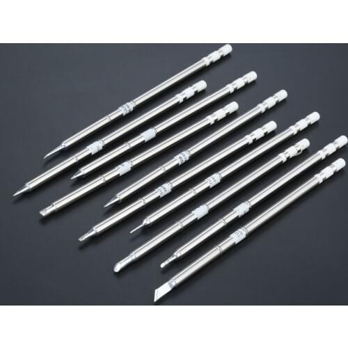 10pcs/set T12 Solder Iron Tip For HAKKO FX-950, FX-951, FX-952, FM-202, FM-203, FM-204, FM206, FM2028 Soldering Rework Station