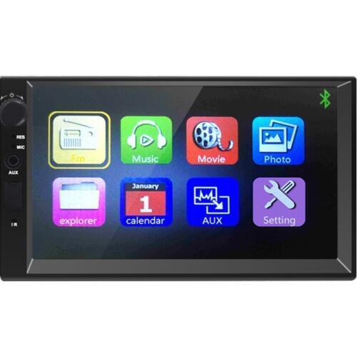 Practical 7 Inch Ultra-thin Bluetooth Radio FM USB SD 1080P Video Touch Screen MP5 Players for Car