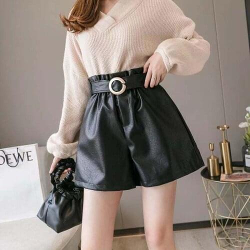 Женские кожаные шорты RANMO China At AliExpress