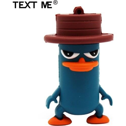 TEXT ME cartoon usb2.0 4GB 8GB 16GB 32GB 64GB pen drive Hat duck USB Flash Drive creative Stick Pendrive
