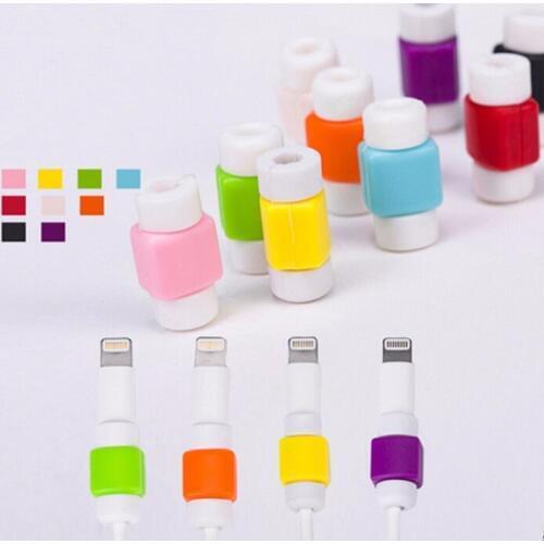 Random Color 2/5/10X USB Data Charging Cable Protector Saver Cover for iPhone 4/4s/5/5s/6/6s/Plus USB Charger Cable Cord